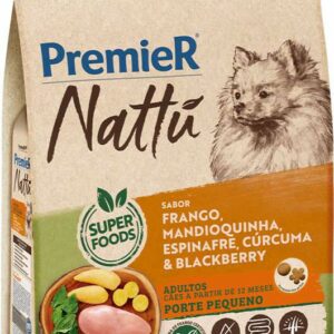 Ração Seca PremieR Nattú Mandioquinha para Cães Adultos Porte Pequeno