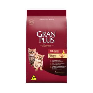 Ração GranPlus Menu Gatos Filhotes Frango e Arroz 1kg