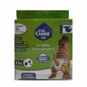 Fralda Descartavel Grande 3 Unidades Procanine - Pro Canine