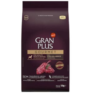 Ração GranPlus Gourmet Cães Adultos Médio e Grande Ovelha e Arroz 15kg
