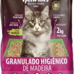 Granulado Ipet Woods de Madeira para Gatos 2,0Kg