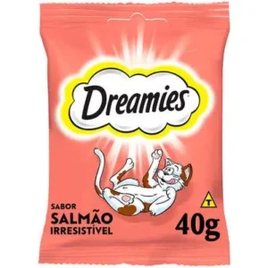 Petisco Dreamies Salmão Irresistível para Gatos Adultos 40g