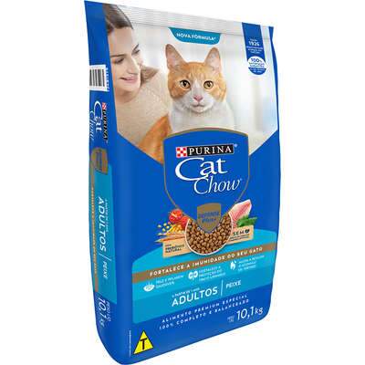 Ração Nestlé Purina Cat Chow Adultos Defense Plus Peixe 10,1kg - Imagem 3