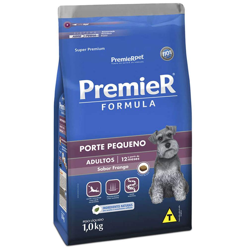 Ração Premier Pet Formula Cães Adultos Raças Pequenas 1,0Kg
